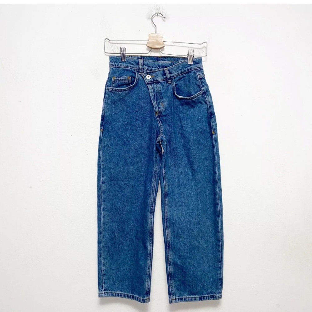 ASOS Collusion Crop High Waist Mom Jeans